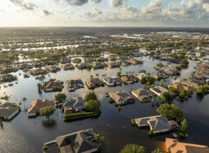Flood by hurricane in Florida