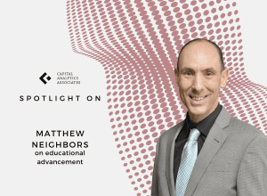 Matthew Neighbors on educational advancement