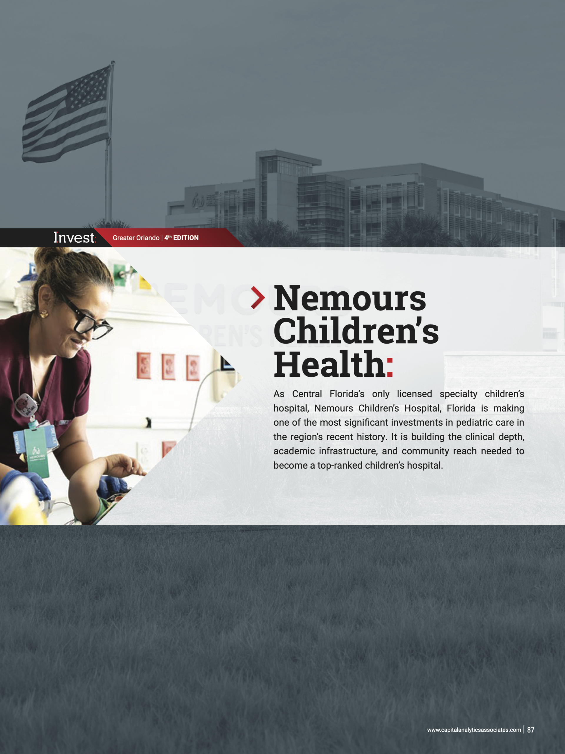 Nemours Childerns Hospital – Invest: Greater Orlando 4th Edition