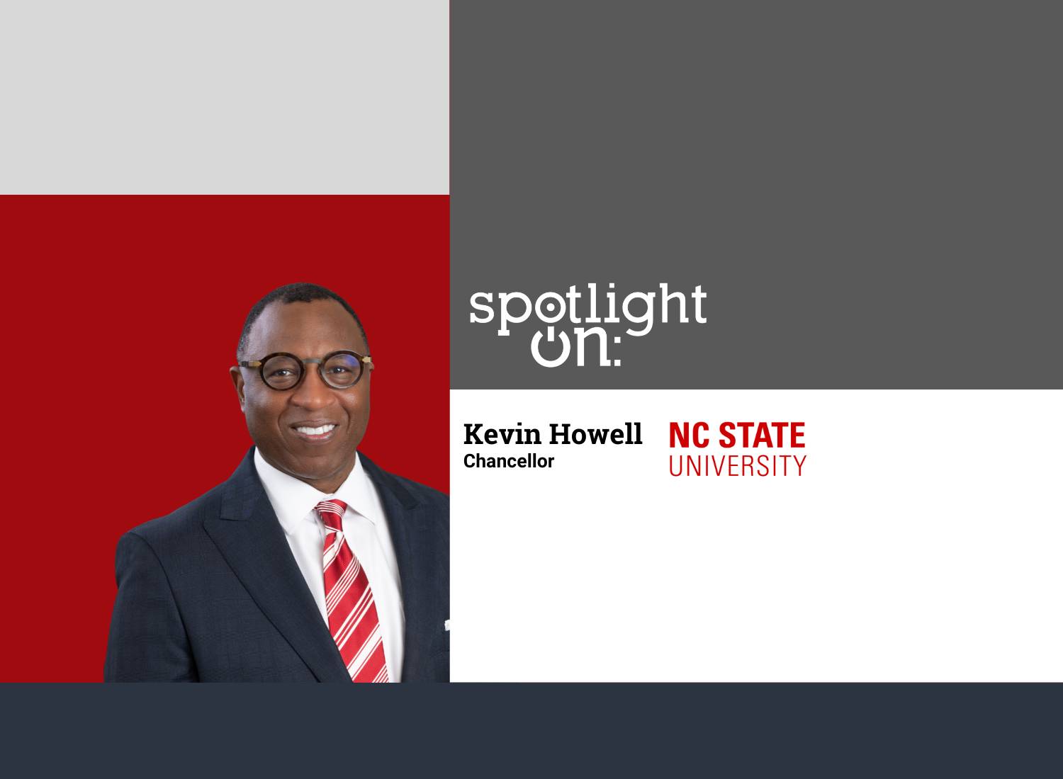 Spotlight On: Kevin Howell, Chancellor, North Carolina State University
