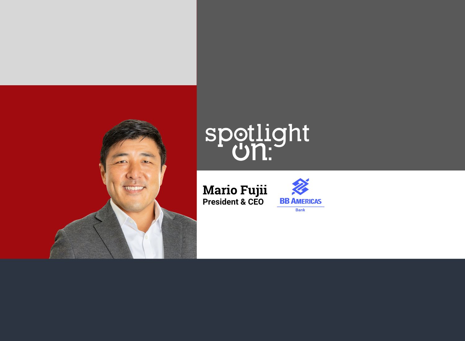 Spotlight On: Mario Fujii, President & CEO, BB Americas Bank