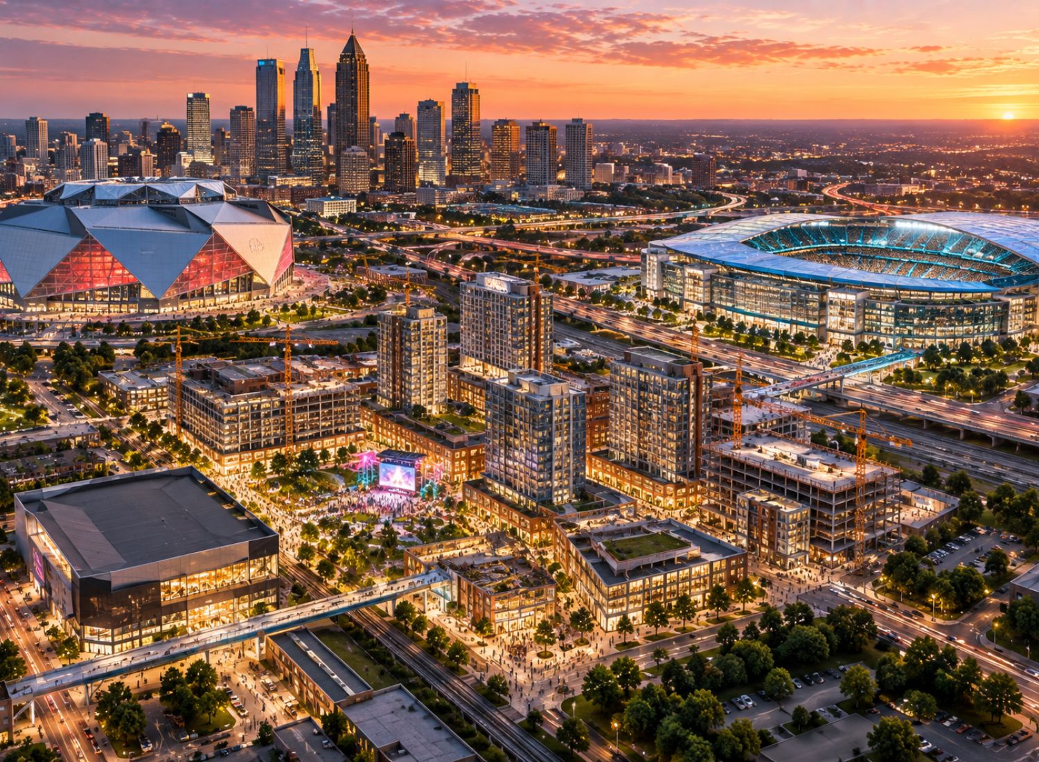 The new downtown bet: Sports and entertainment districts